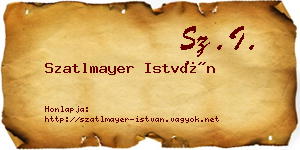 Szatlmayer István névjegykártya